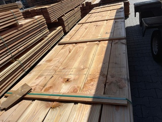 Ca. 120x Douglas Wisselsponning, 18x190mm, lengte 500cm